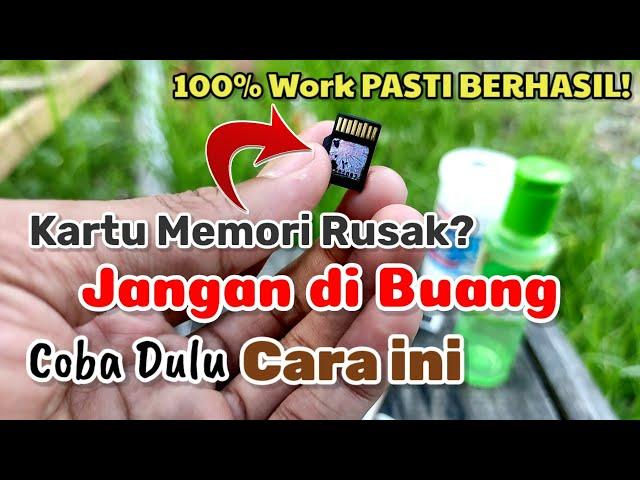 Cara Memperbaiki Memori SD Card Yang Rusak Tidak Terdeteksi / Terbaca 100% Work PASTI BERHASIL!