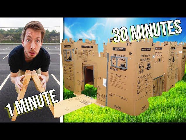 SPEED BUILDING FORTS! *WALMART ITEMS ONLY*