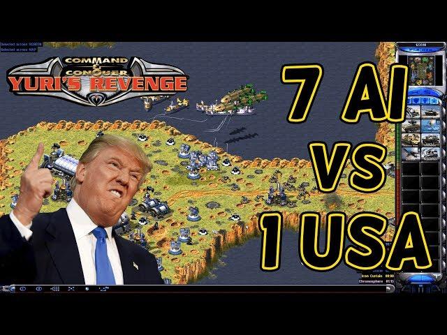 Red Alert 2 - Pattern of Islands - 7 Brutals vs 1 USA