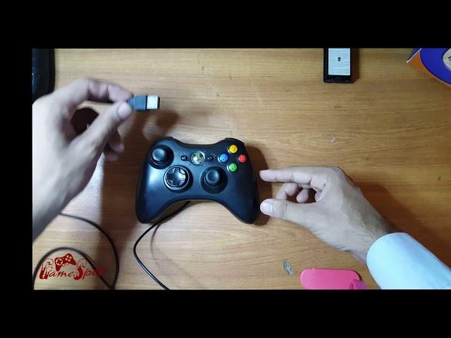 How to use Xbox360 controller with USB cable