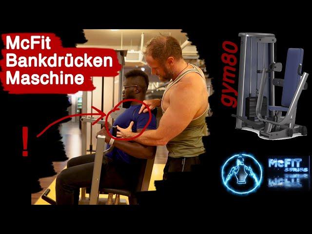 McFit BANKDRÜCKEN MASCHINE | Brustübung | Gym 80 | Richtige Ausführung | McFit Series