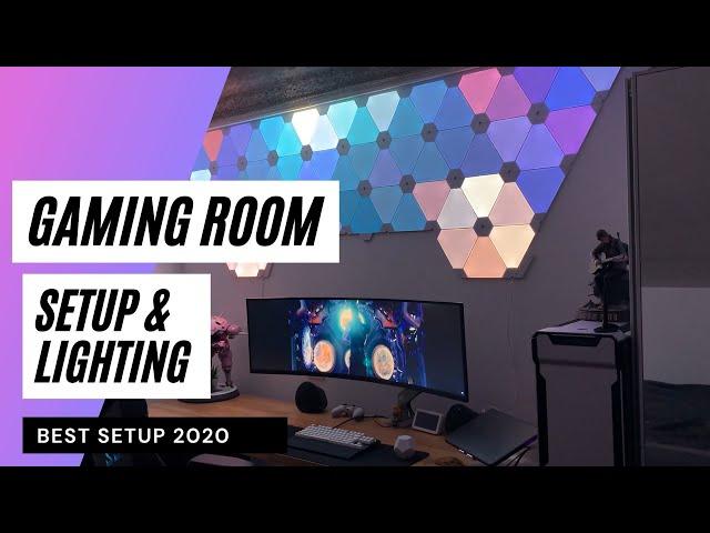 Gaming Setup / Room - Best Setup & Lighting || Small Gaming Room ideas! 2020 