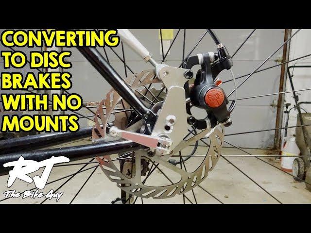 Convert Mountain Bike To Disc Brakes With No Frame/Fork Mounts