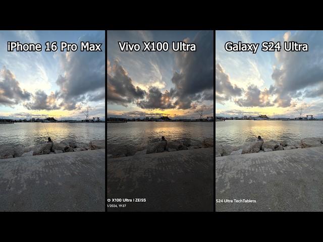 iPhone 16 Pro Max Vs Vivo X100 Ultra Vs Samsung Galaxy S24 Ultra Camera Comparison