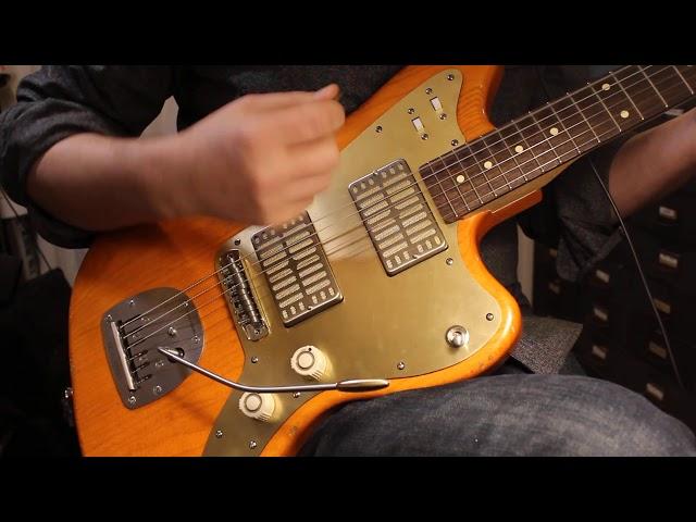 Waterslide Guitars Offset Sunset Orange, Mojo Dual Foil Pickups, Descendant Vibrato+ Staytrem Bridge