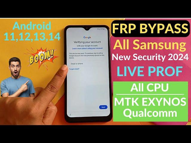 Samsung Frp Bypass 2024 | Android 12/13/14 | New Security 2024 | Factory Reset Protection Bypass