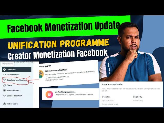 Facebook Monetization Update | Unification Programme | Creator Monetization Facebook | Diptanu Shil