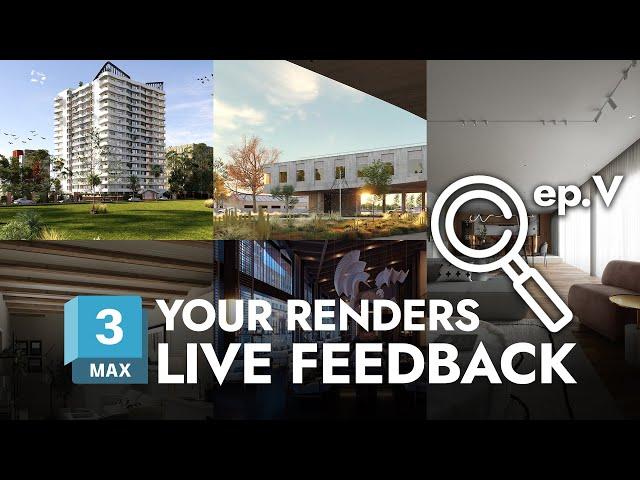 Send your 3D RENDER | Live feedback from VizAcademy! | Ep.05