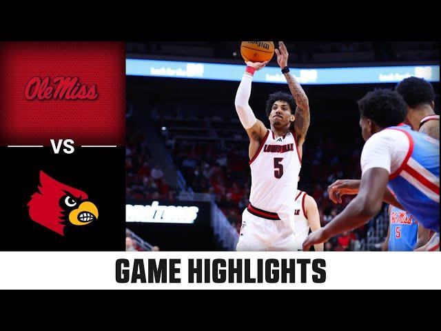 Ole Miss vs. Louisville Game Highlights | 2024-25 ACC Men's Basketball