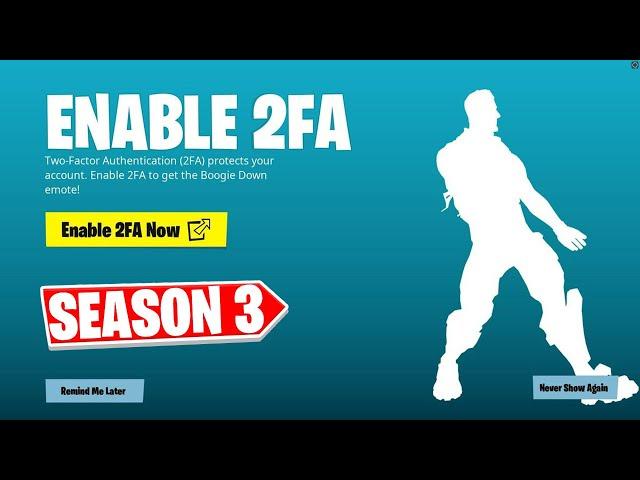 HOW TO ENABLE 2FA IN FORTNITE CHAPTER 4 SEASON 3! (EASY METHOD)