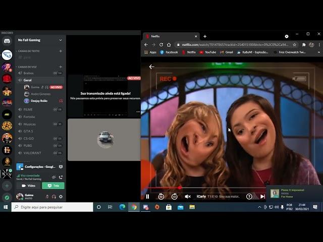 Como corrigir tela preta ao compartilhar tela no App Discord  PC ''Netflix '' Funcionando