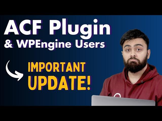 ACF Plugin - URGENT Update (8th Oct)