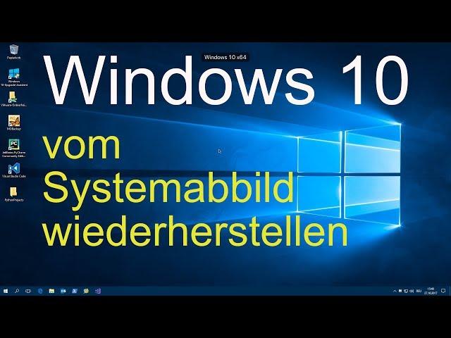 Windows 10 vom Systemabbild wiederherstellen