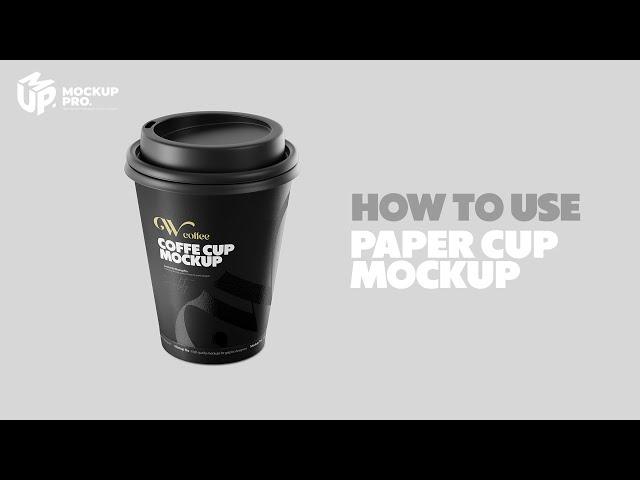 Beautiful paper cup mockup by mockupPro