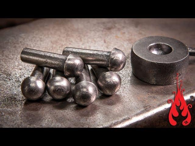 Blacksmithing - Forging dome head rivets