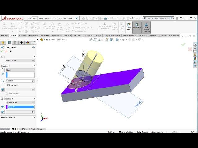 Solidworks tip and tutorial -54 | How to make inclined plane reference plane?