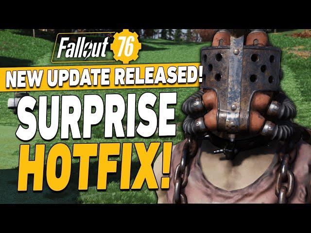 SURPRISE HOTFIX Just Added to Fallout 76!