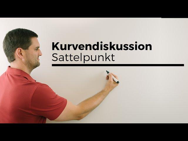 Kurvendiskussion, Sattelpunkt, Terrassenpunkt | Mathe by Daniel Jung