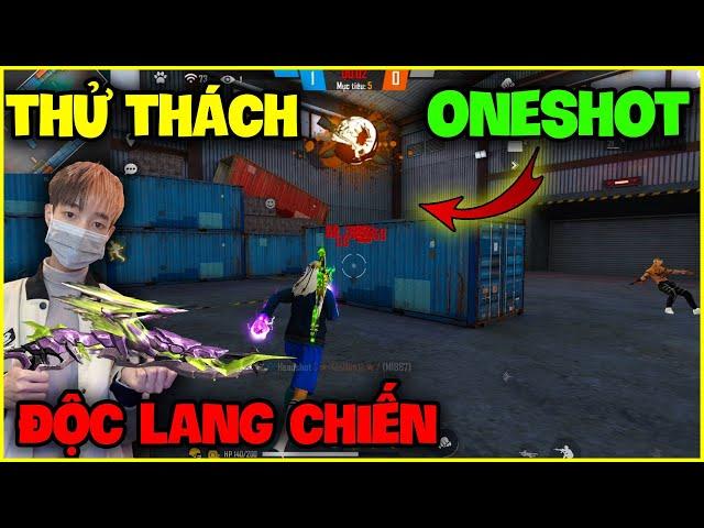 FREE FIRE | Thử Thách "Chỉ Bắn Oneshot" Chế Độ Độc Lang Chiến, Đức Mõm Cân Cả Sever Thái Lan !!!