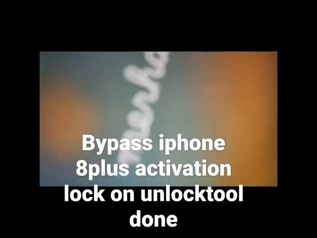 bypass iphone 8plus activation lock on unlock tool #icloudbypass #shorts #unlocktool