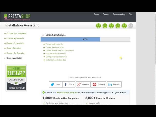 Installing Prestashop v.1.6