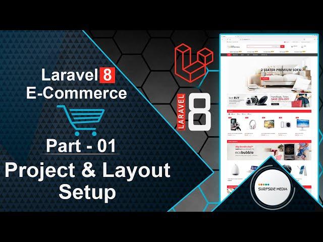 Laravel 8 E-Commerce - Project & Layout Setup