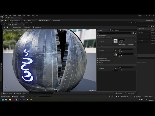 Rendering the wireframe using Blender, Substance Painter and Unreal Editor