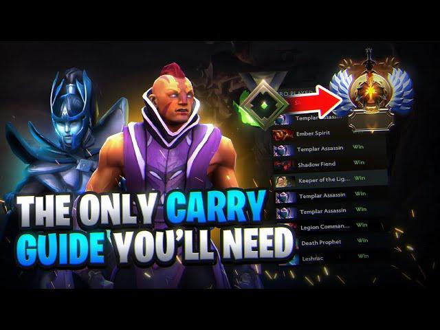 How to Play Carry & get IMMORTAL (NO BS) | Full Guide Dota 2