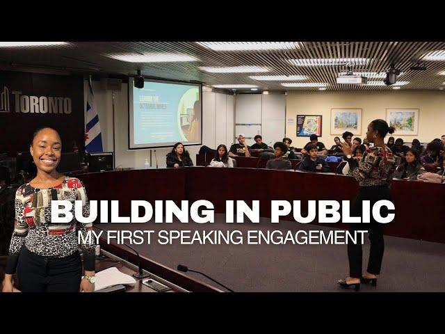 I had my very first speaking engagement | how I turned my passion into my full-time job | VLOG