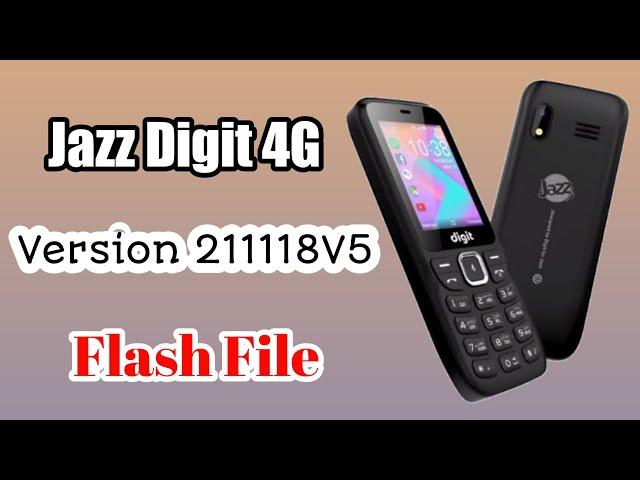 Jazz Digit 4G Tested Flash File Version 211118V5 | GSM All Fix