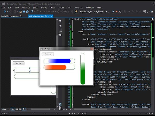 C# WPF - Create Custom ProgressBar