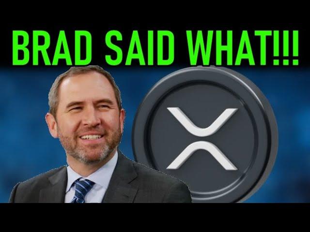 XRP BRAD GARLINGHOUSE DROPS HUGE NEWS