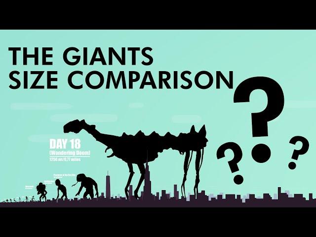 The Giants: Size Comparison - Trevor Henderson Creatures