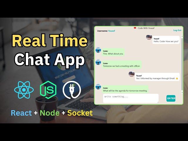 Build a Realtime Chat App in React JS, Node JS and Socket.io