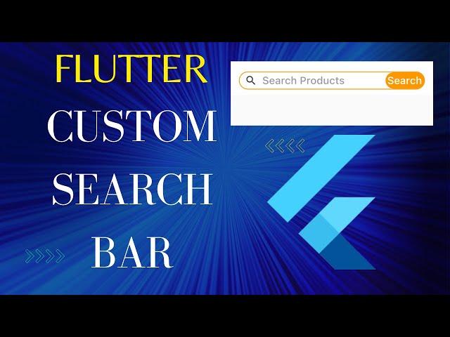 How to create a custom search bar in Flutter ? | Dart | Custom Search Text Field | Tutorial