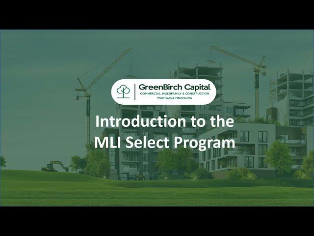 Introduction to CMHC's MLI Select Program