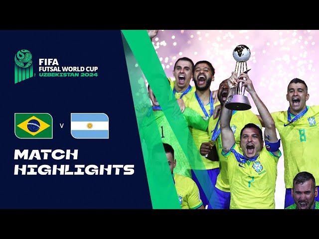 HIGHLIGHTS: Brazil v Argentina | FIFA Futsal World Cup Uzbekistan 2024