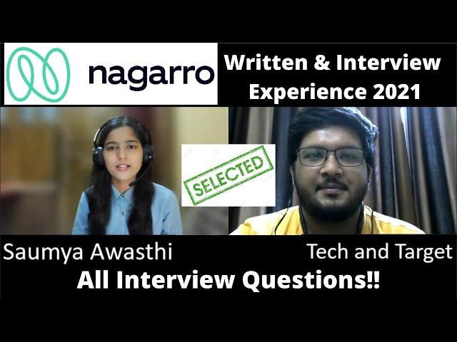 Nagarro Interview Experience 2021 | Saumya Selected | All Interview Questions 