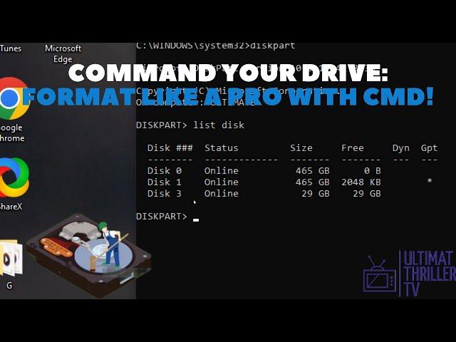 Formatting a Hard Drive via Command Prompt | Tutorial with Diskpart Commands
