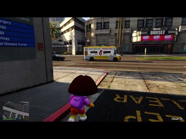 Dora the Explorer with Zombie powers (GTA 5)