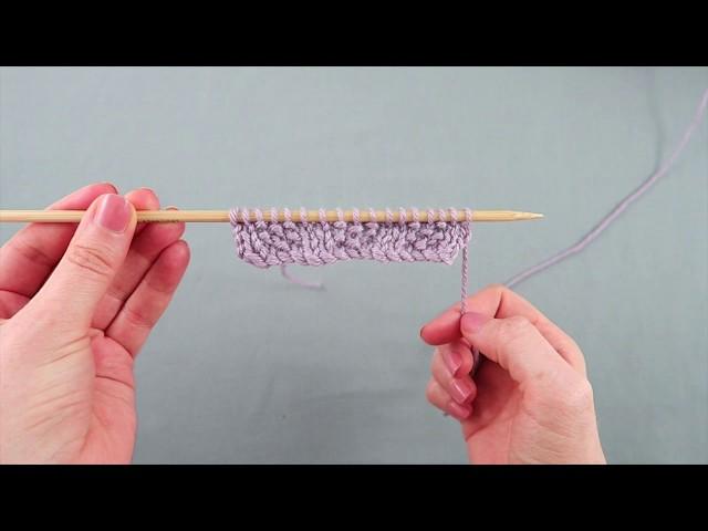 How to knit Moss Stitch Rib