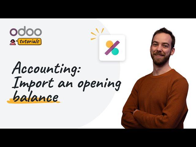 Import an opening balance | Odoo Accounting