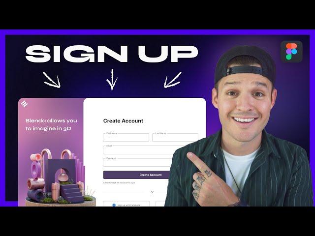 Design a Signup Page in Figma | UI/Web Design Tutorial