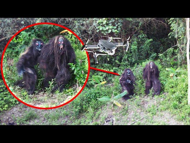 BIGFOOT MONSTER CAUGHT DRON CAMERA IN THE FOREST!!