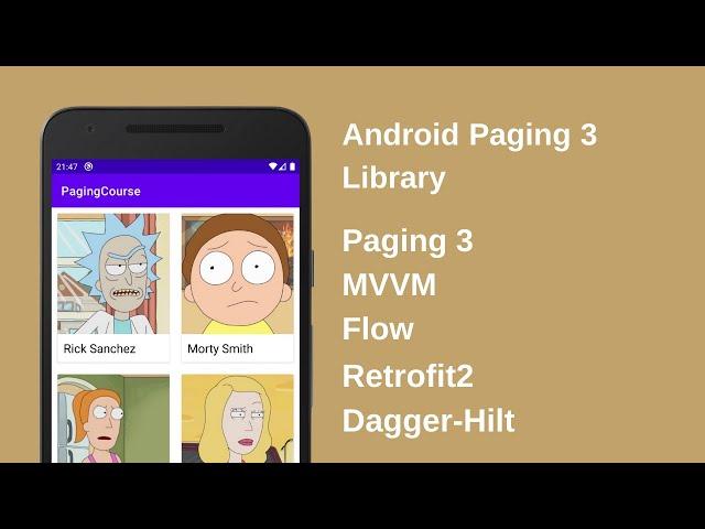 Android Paging Library tutorial with Retrofit using MVVM Architecture