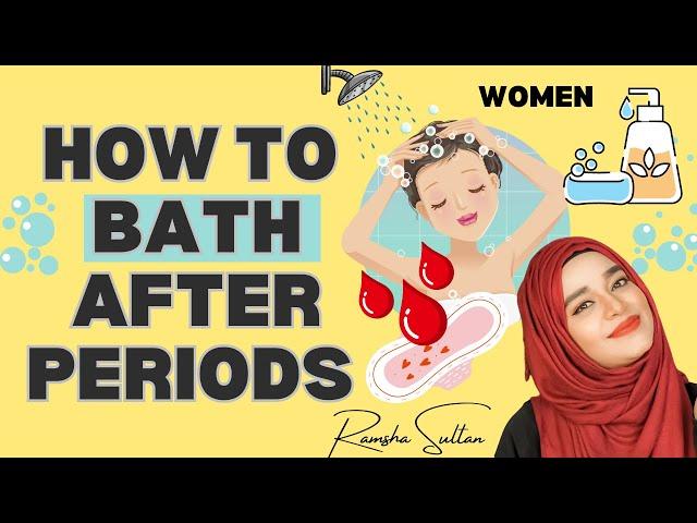 HOW TO BATH AFTER PERIODS 🩸| HOW TO DO GHUSL IN ISLAM | Ramsha Sultan #ramadan2023  #ramshasultan