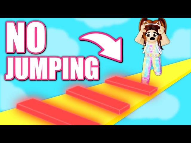 This Crazy Obby But You Can't Jump Had A WEIRD TWIST (Roblox)