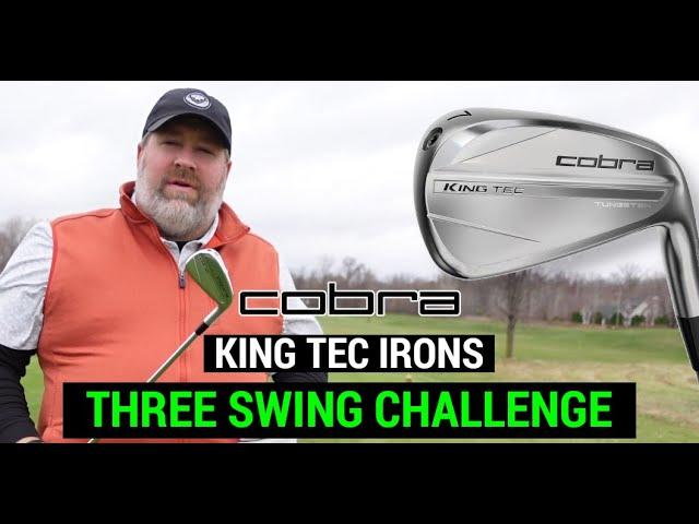 Testing the Cobra KING TEC Irons | THREE SWING CHALLENGE