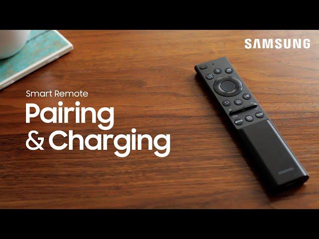 How to pair and charge your new 2021 solar Smart remote | Samsung US