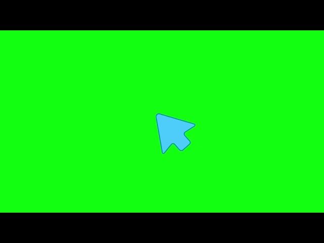 Green Screen Mouse Click Pointer Animation | Free Stock Footage for Editing